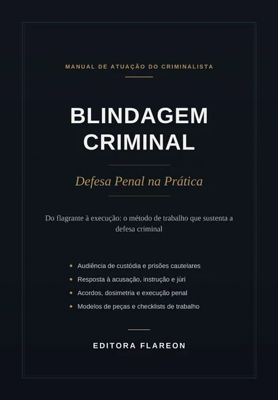Capa do livro Blindagem Criminal
