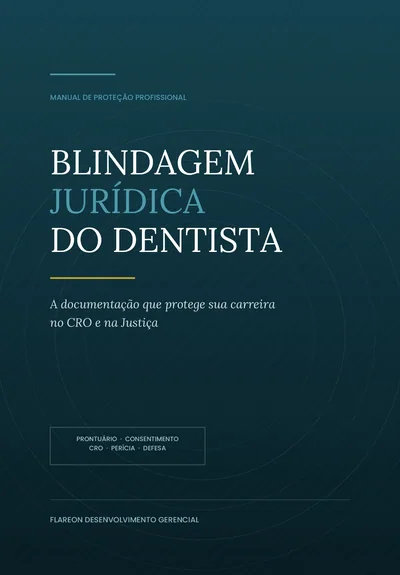 Capa do livro Blindagem Jurídica do Dentista