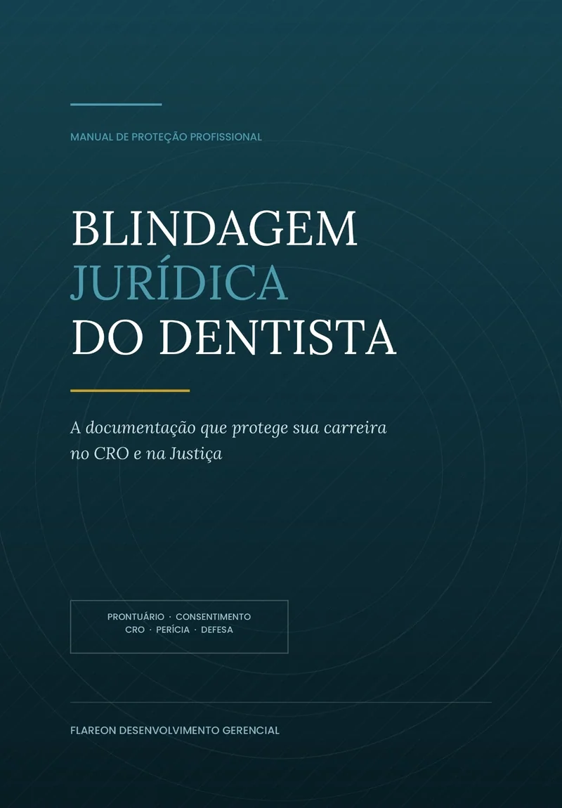 Capa do livro Blindagem Jurídica do Dentista