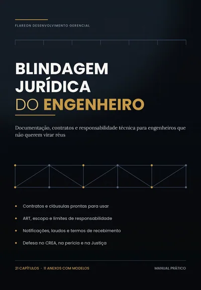 Capa do livro Blindagem Jurídica do Engenheiro