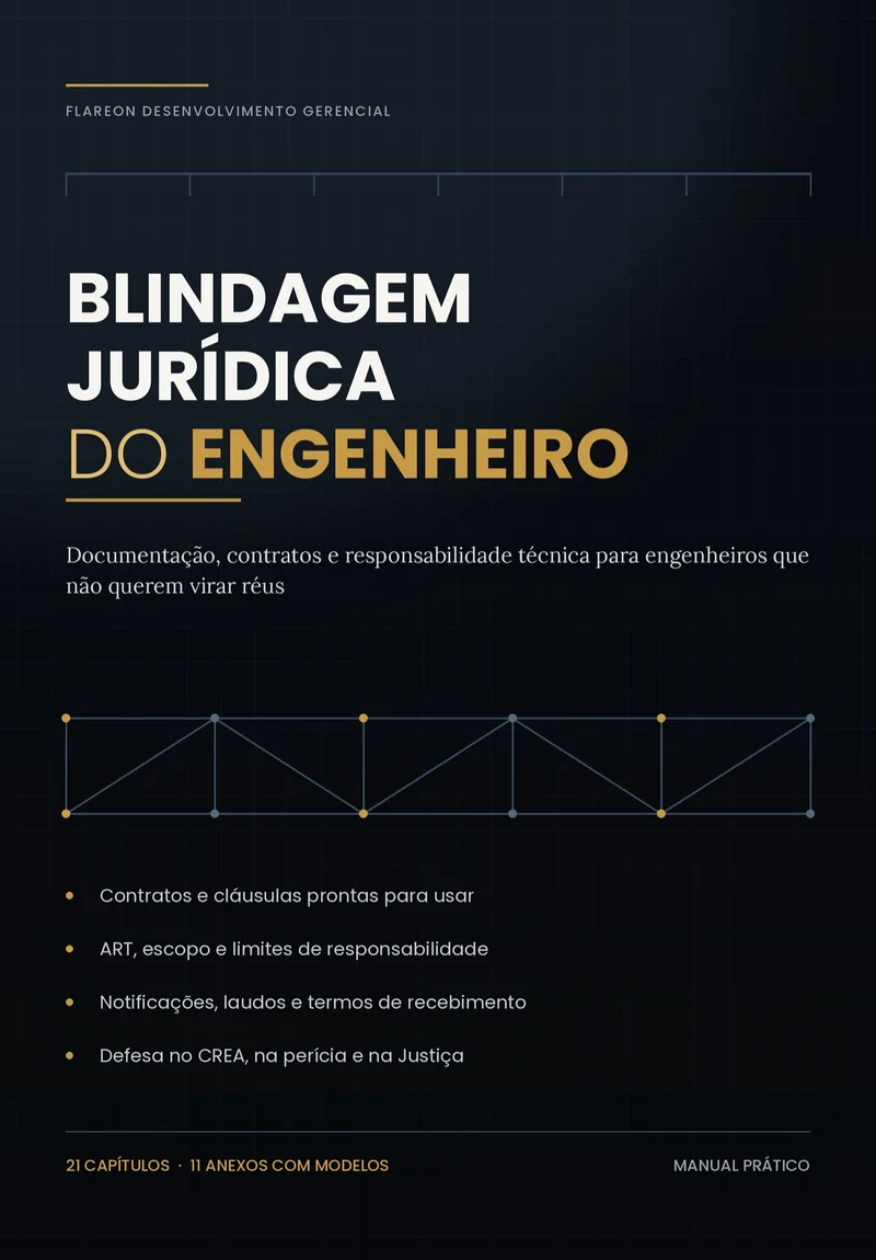Capa do livro Blindagem Jurídica do Engenheiro