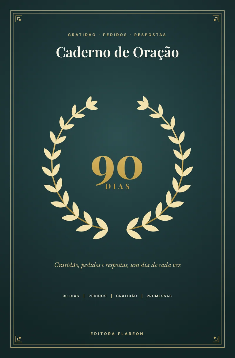 Capa do livro Caderno de Oração 90 Dias