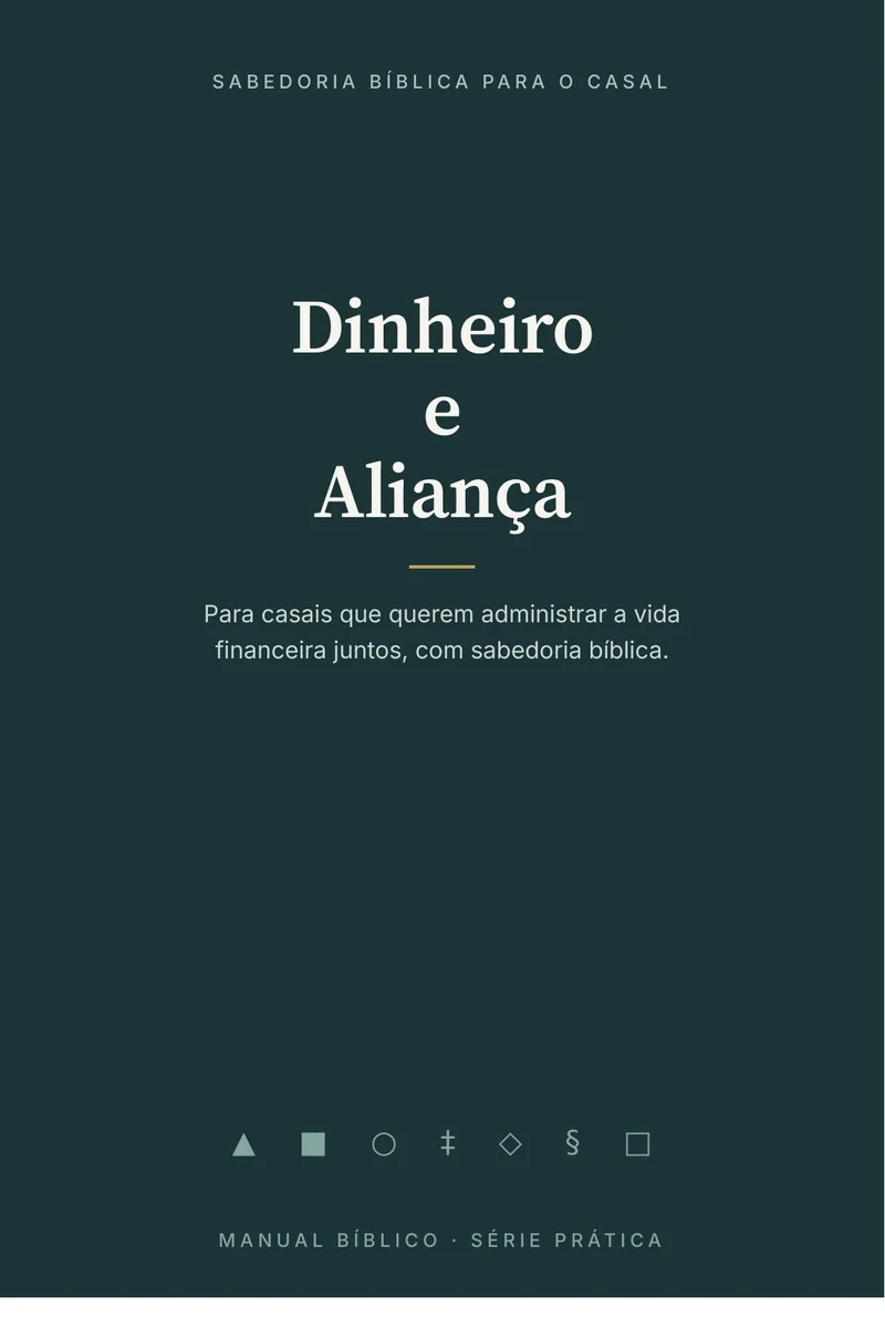 Capa do livro Dinheiro e Aliança