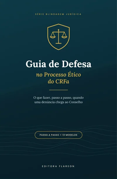 Capa do livro Guia de Defesa no Processo Ético do CRFa