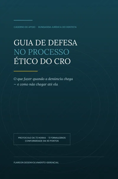 Capa do livro Guia de Defesa no Processo Ético do CRO