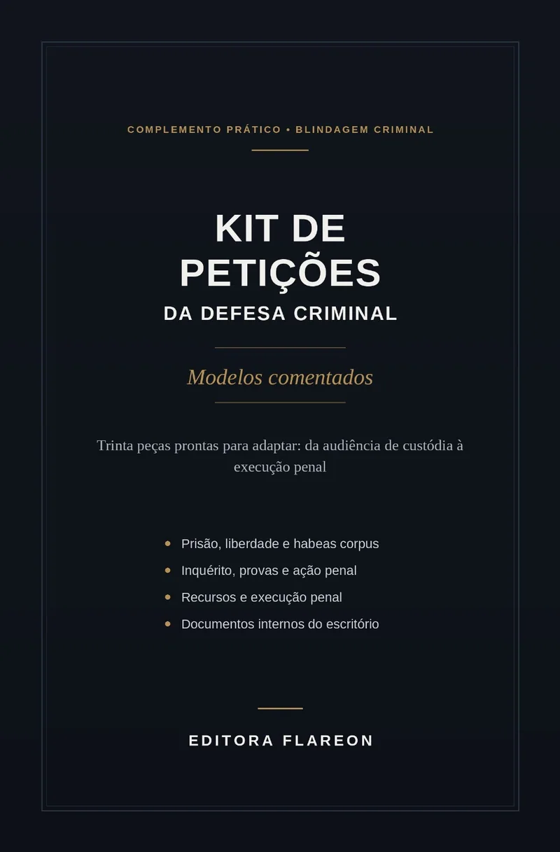 Capa do livro Kit de Petições da Defesa Criminal