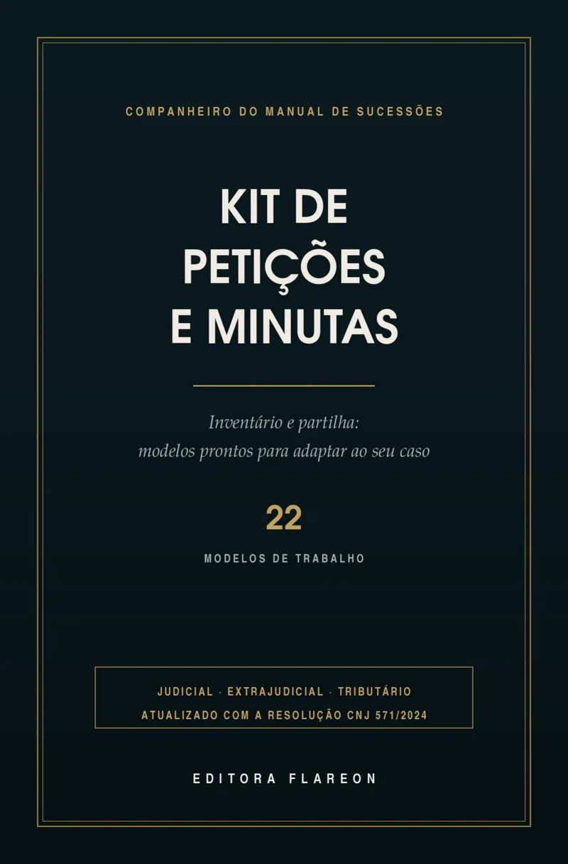 Capa do livro Kit de Petições e Minutas do Inventário