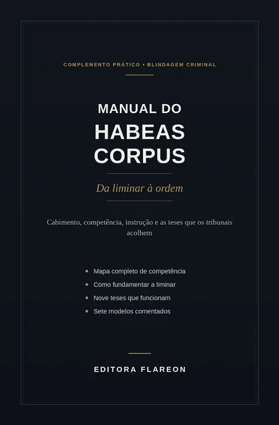 Capa do livro Manual do Habeas Corpus
