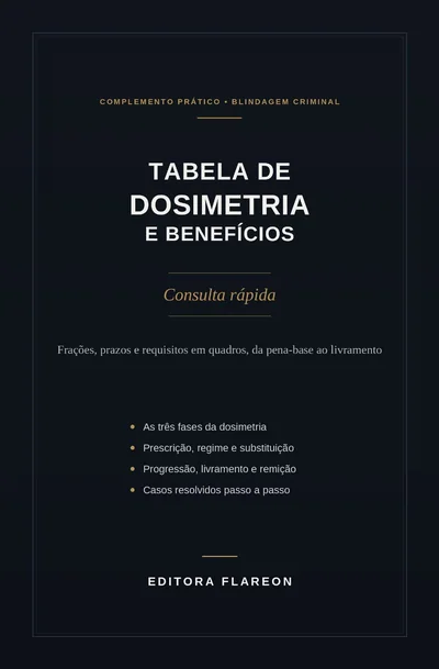 Capa do livro Tabela de Dosimetria e Benefícios