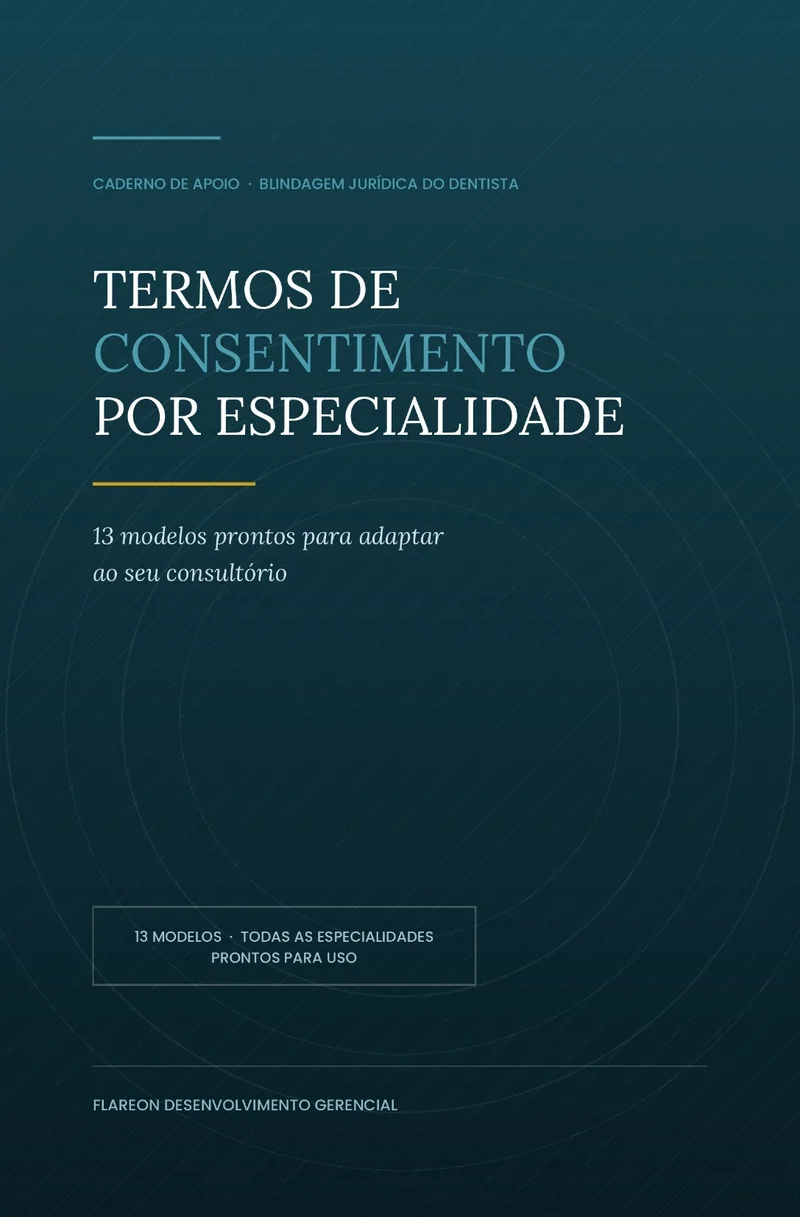 Capa do livro Termos de Consentimento por Especialidade