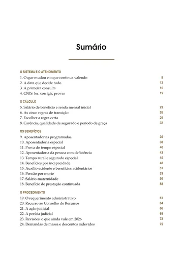 Página 1 do trecho de Advocacia Previdenciária Pós-Reforma