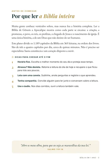 Página 2 do trecho de Bíblia em 1 Ano