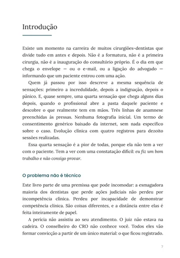 Página 2 do trecho de Blindagem Jurídica do Dentista