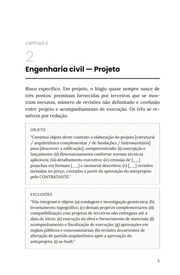 Página 3 do trecho de Contratos e Termos por Especialidade