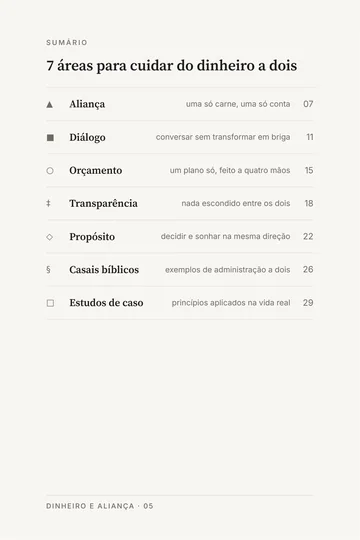 Página 1 do trecho de Dinheiro e Aliança