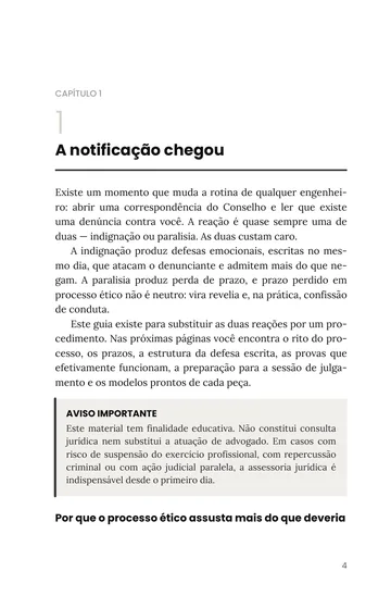 Página 2 do trecho de Guia de Defesa no Processo Ético do CREA
