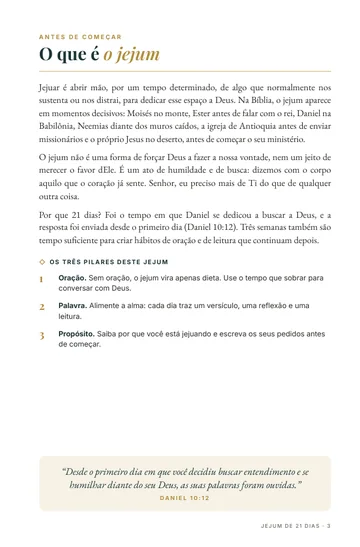 Página 1 do trecho de Jejum de 21 Dias