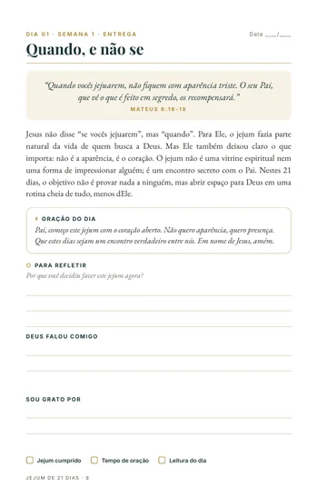 Página 3 do trecho de Jejum de 21 Dias