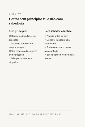 Página 3 do trecho de Manual Bíblico do Empreendedor