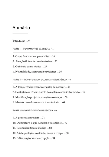 Página 1 do trecho de Manual de Escuta Clínica