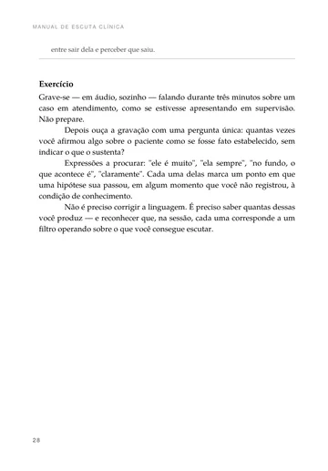 Página 3 do trecho de Manual de Escuta Clínica