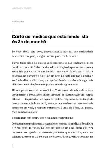 Página 2 do trecho de Medicina Sem Colapso