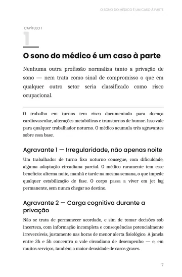 Página 2 do trecho de Protocolo de Sono e Plantão