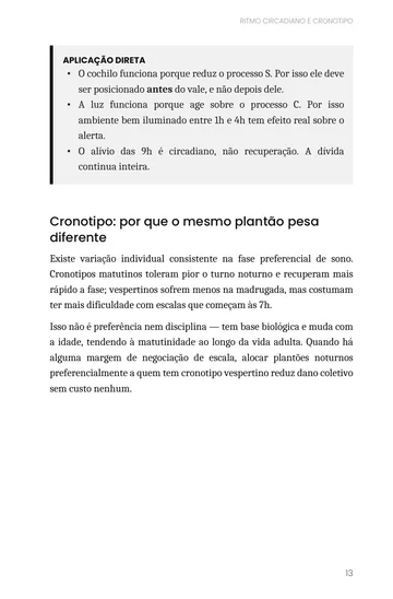Página 3 do trecho de Protocolo de Sono e Plantão