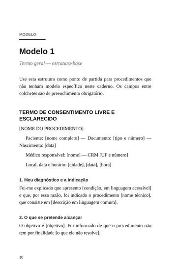 Página 2 do trecho de Termos de Consentimento